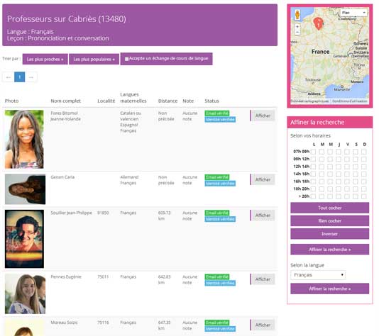 Benativo - Apprentissage des langues